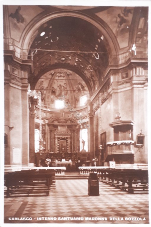 Cartolina - Garlasco - Interno Santuario Madonna della Bozzola - …