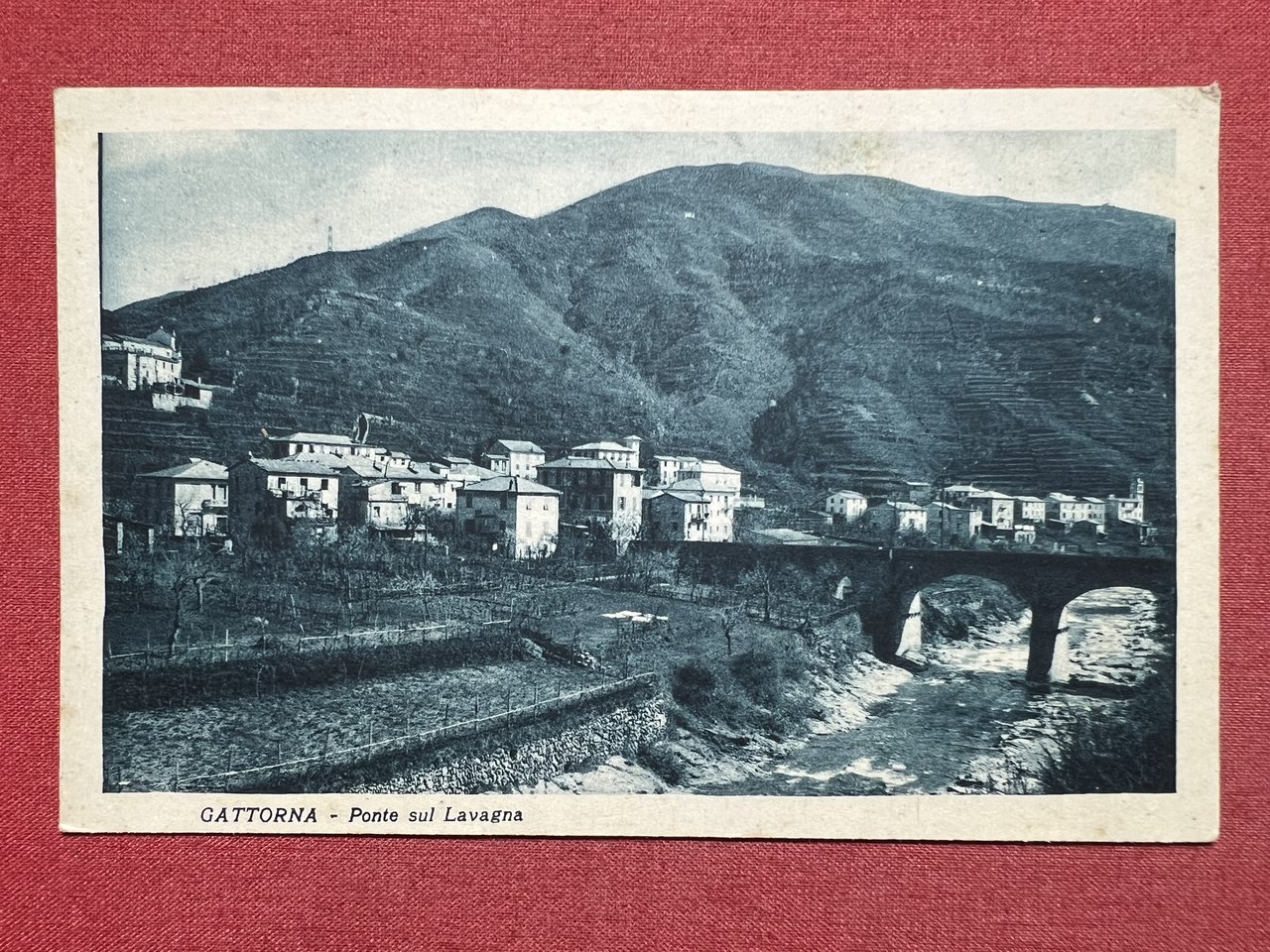 Cartolina - Gattorna ( Genova ) - Ponte sul Lavagna …