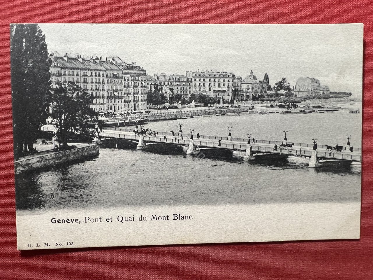 Cartolina - Genève - Pont et Quai du Mont Blanc …