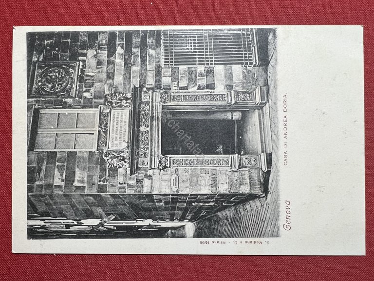 Cartolina - Genova - Casa di Andrea Doria - 1900 …