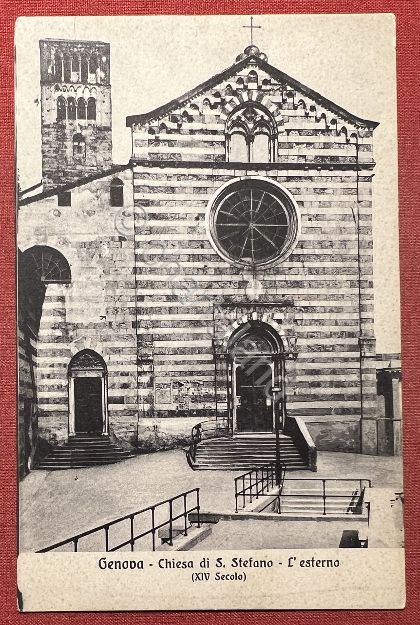Cartolina - Genova - Chiesa di S. Stefano - L'esterno …