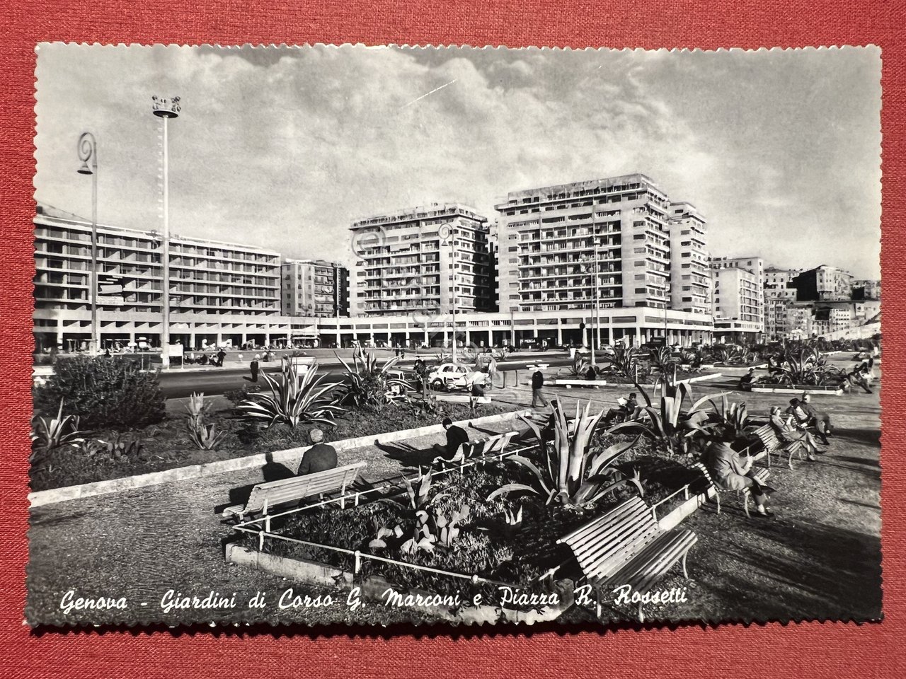 Cartolina - Genova - Giardini di Corso G. Marconi e …