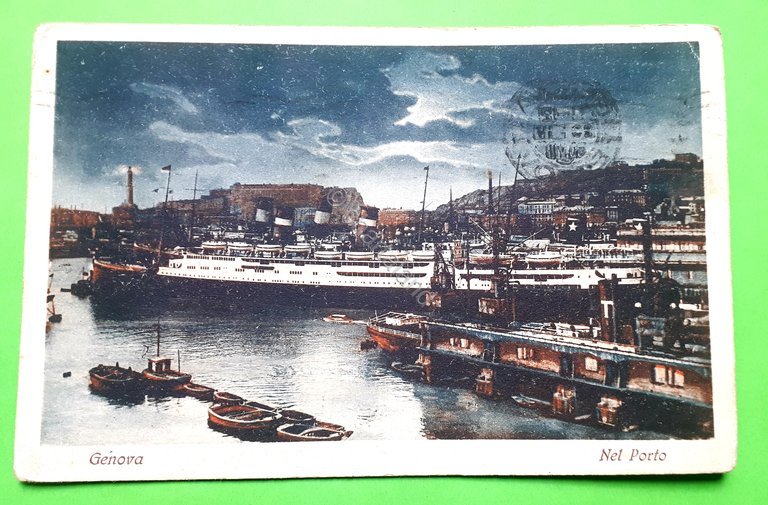 Cartolina - Genova - Nel Porto - 1930