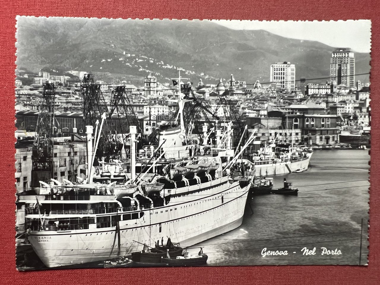 Cartolina - Genova - Nel Porto - 1950 ca. | Immagine principale