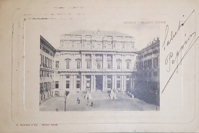 Cartolina - Genova - Palazzo Ducale - 1900 ca.