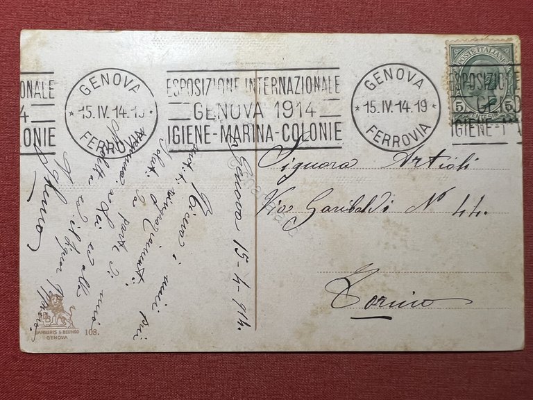 Cartolina - Genova - Panorama - 1914 | Immagine Gallery 2