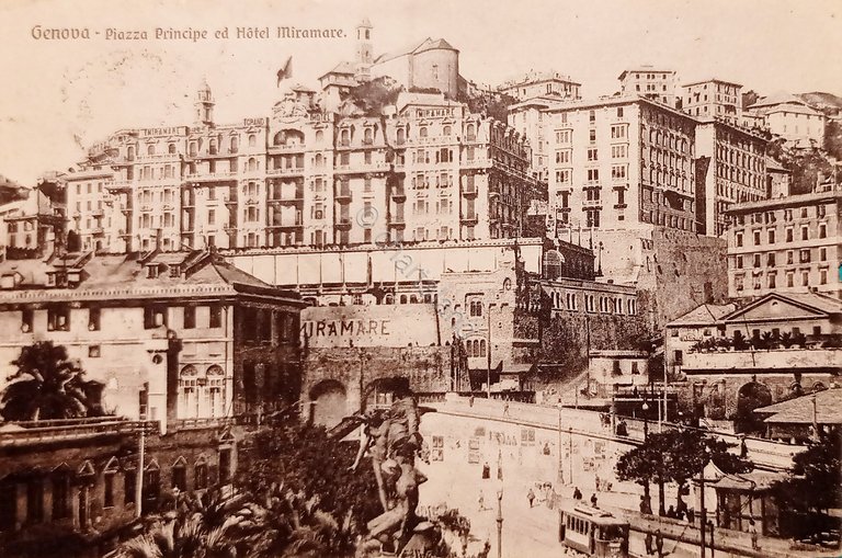 Cartolina - Genova - Piazza Principe e Hotel Miramare - …