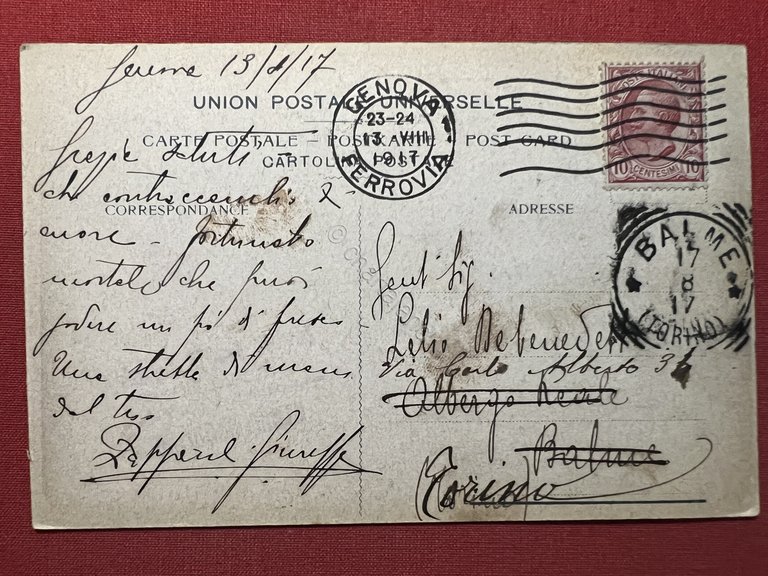 Cartolina - Genova - Piroscafo in partenza per l'America - …