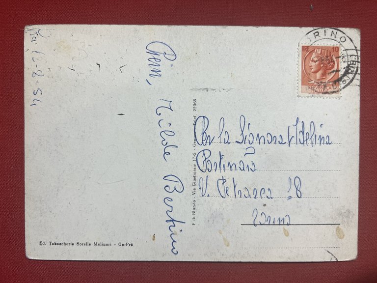 Cartolina - Genova - Prà - Via C. Airaghi - …