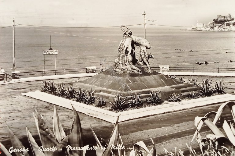 Cartolina - Genova - Quarto - Monumento di Mille - …