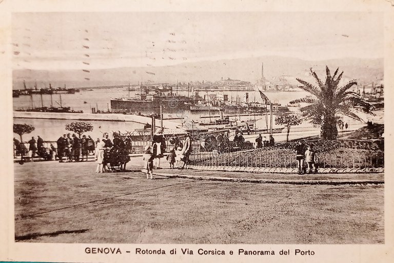 Cartolina - Genova - Rotonda di Via Corsica e Panorama …