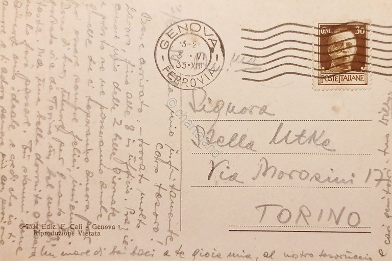 Cartolina - Genova - Rotonda di Via Corsica e Panorama …