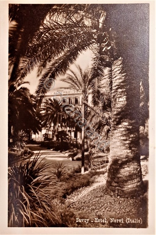 Cartolina - Genova - Savoy - Hotel Nervi - 1934