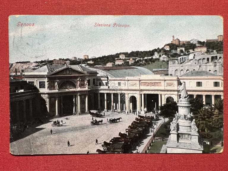 Cartolina - Genova - Stazione Principe - 1910