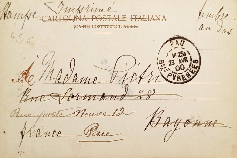 Cartolina - Genova - Truogoli di S. Brigida - 1900