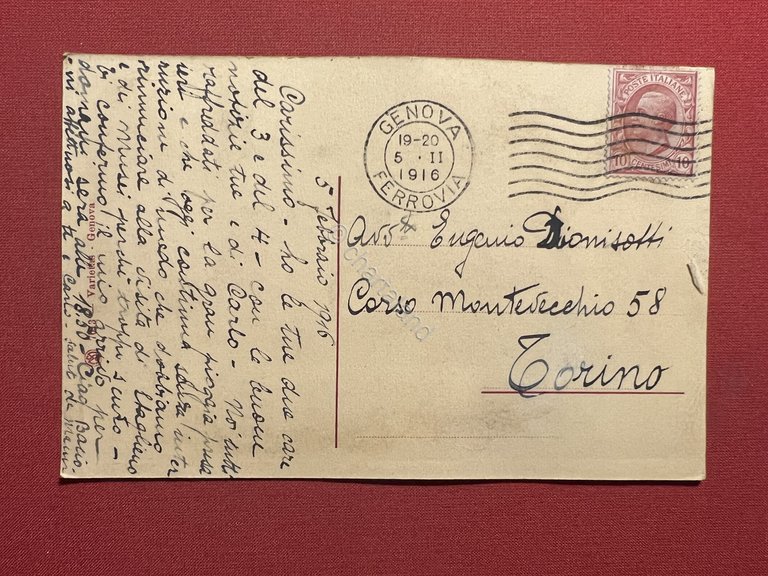 Cartolina - Genova - Truogoli di S. Brigida - 1916