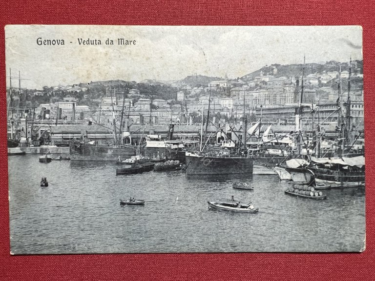 Cartolina - Genova - Veduta da Mare - 1916