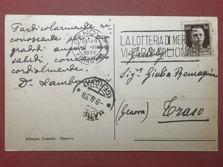 Cartolina - Genova - Via Dante e Galleria Cristoforo Colombo … | Immagine Gallery 2