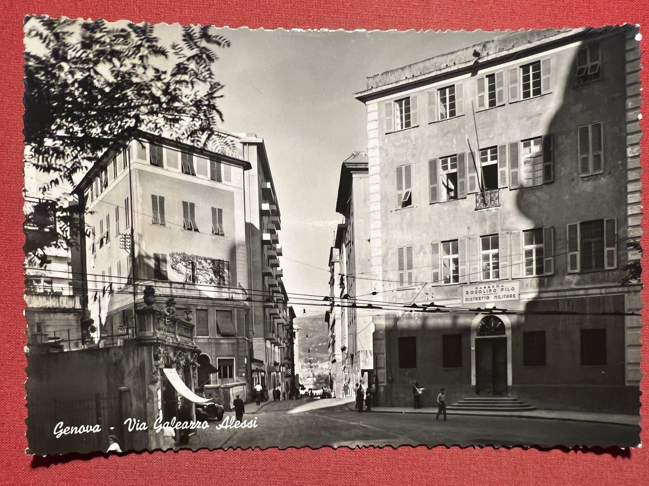 Cartolina - Genova - Via Galeazzo Alessi 1950 ca.