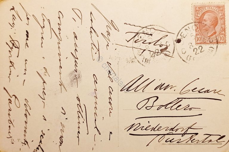 Cartolina - Genova - Via XX Settembre - 1922