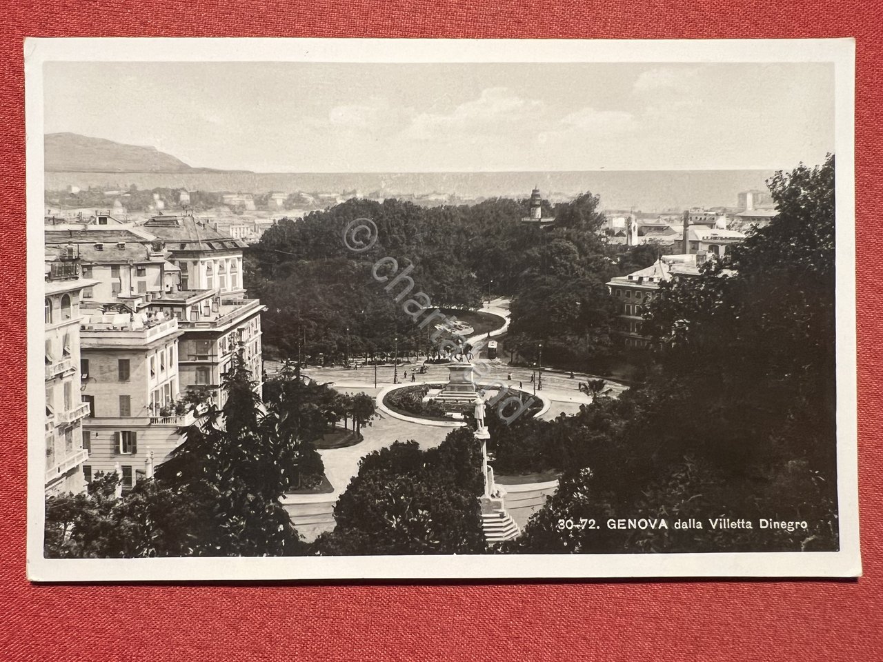 Cartolina - Genova dalla Villetta Dinegro - 1935 ca. | Immagine principale