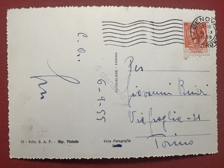 Cartolina - Genova di Notte - Via XX Settembre - …