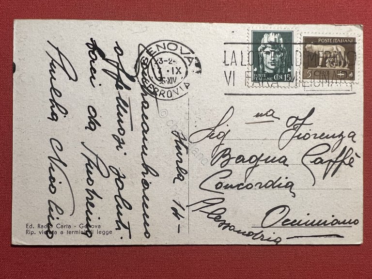 Cartolina - Genova Sturla - Mareggiata - Un Saluto - …