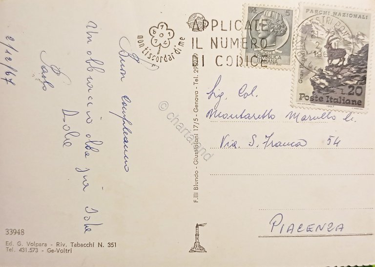 Cartolina - Genova Voltri - Villa Duchessa di Galliera - …