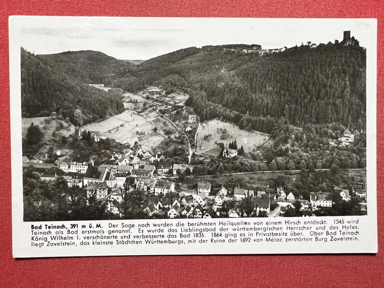 Cartolina - Germania - Bad Teinach - Panorama - 1957