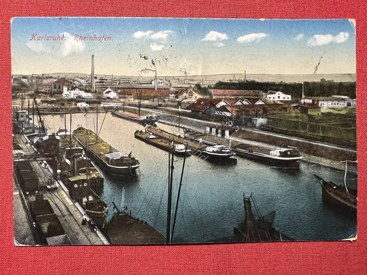 Cartolina - Germania - Karlsruhe - Rheinhäfen - 1922