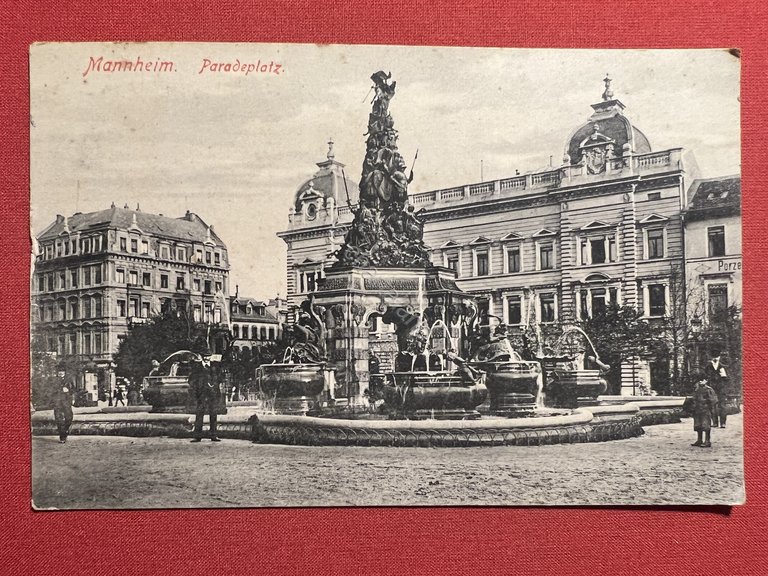 Cartolina - Germania - Mannheim - Paradeplatz - 1907