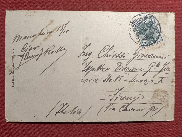 Cartolina - Germania - Mannheim - Paradeplatz - 1907