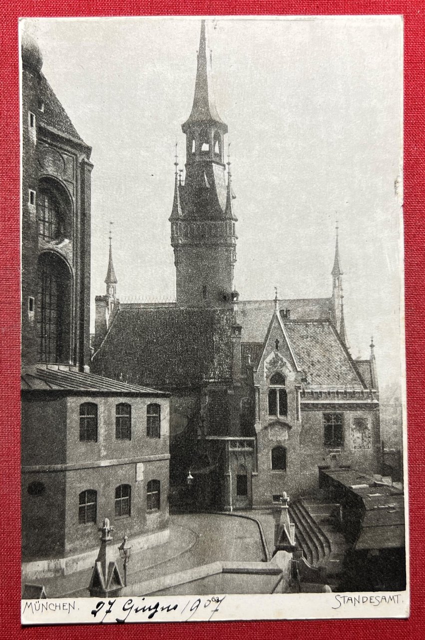 Cartolina - Germania - München - Standesamt - 1907