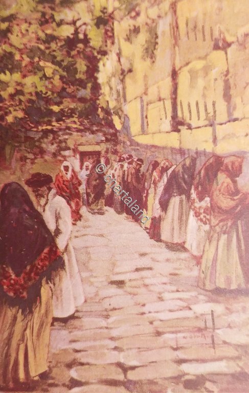 Cartolina - Gerusalemme - Muro del pianto - 1939
