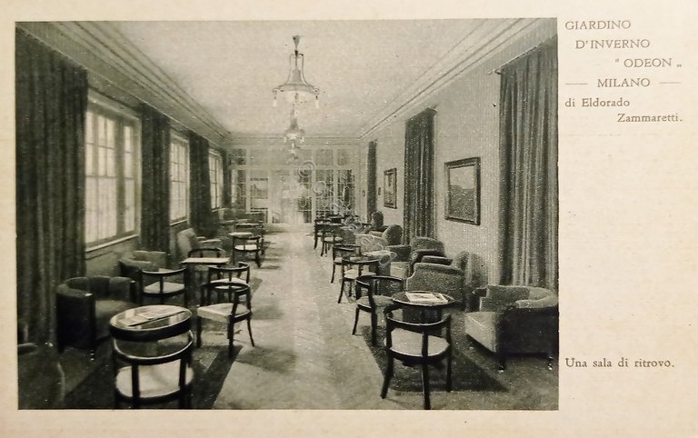 Cartolina - Giardino d'Inverno Odeon - Milano - Una sala …