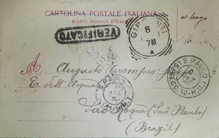 Cartolina - Girgenti Sarcofago di Fedra ad Agrigento - 1901