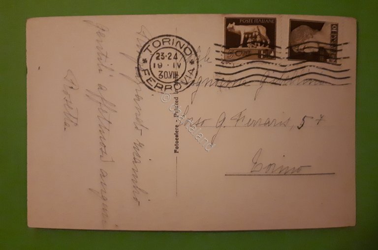 Cartolina - Gli Augusti Sposi - Al balcone del Quirinale …