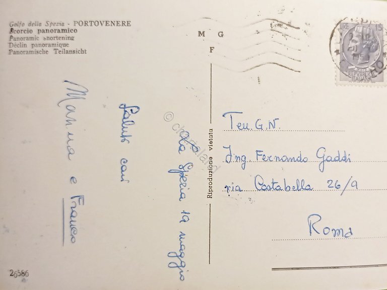 Cartolina - Golfo della Spezia - Portovenere - Scorcio panoramico …