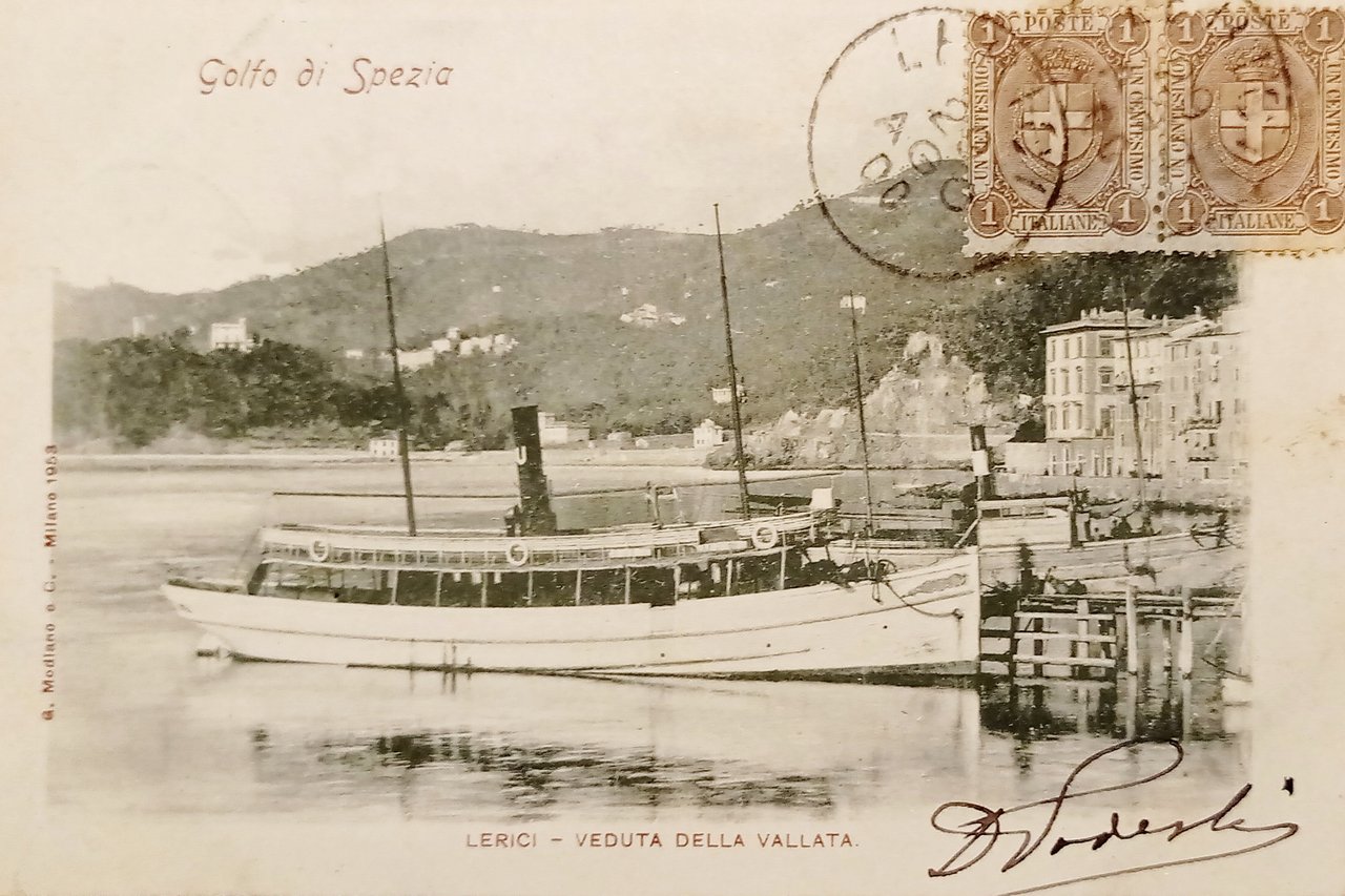 Cartolina - Golfo di Spezia - Lerici - Veduta della …