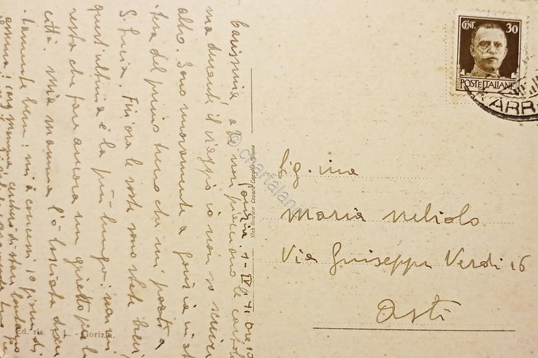 Cartolina - Gorizia - Santuario di M. Santo - 1941