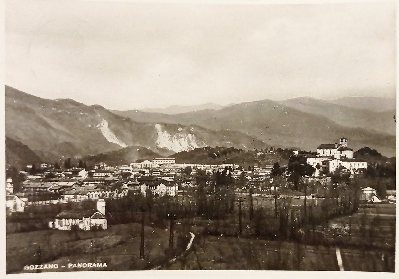 Cartolina - Gozzano - Panorama - 1950