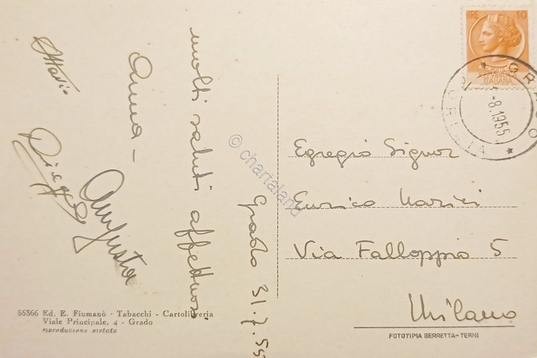 Cartolina - Grado ( Gorizia ) - Il Corso e …