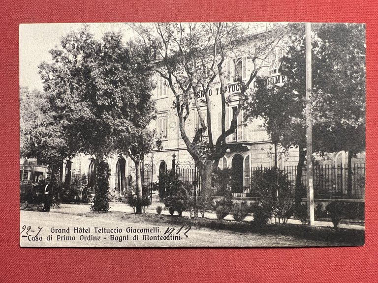 Cartolina - Grand Hotel Tettuccio Giacomelli - Bagni di Montecatini …
