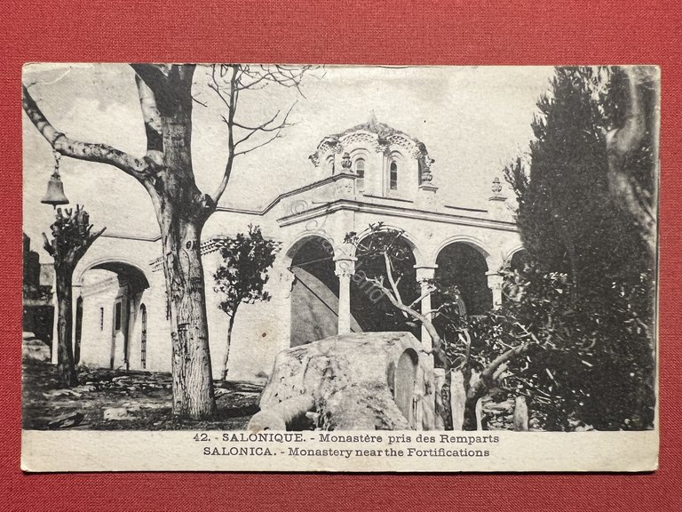 Cartolina - Grecia - Salonique - Monastere pris des Remparts …