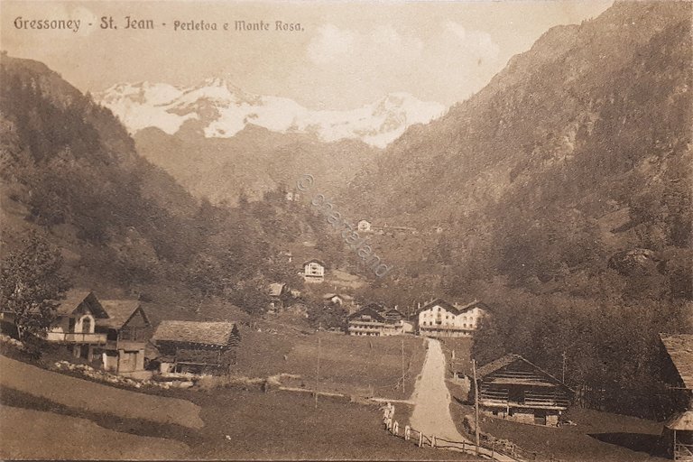 Cartolina - Gressoney - St. Jean - Perletoa e Monte …