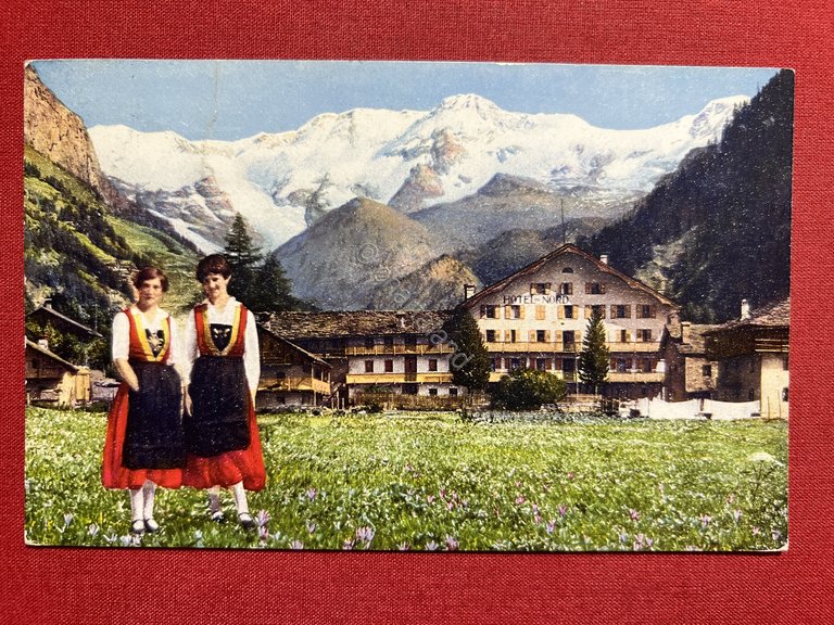 Cartolina - Gressoney St. Jean - Hotel du Nord et …