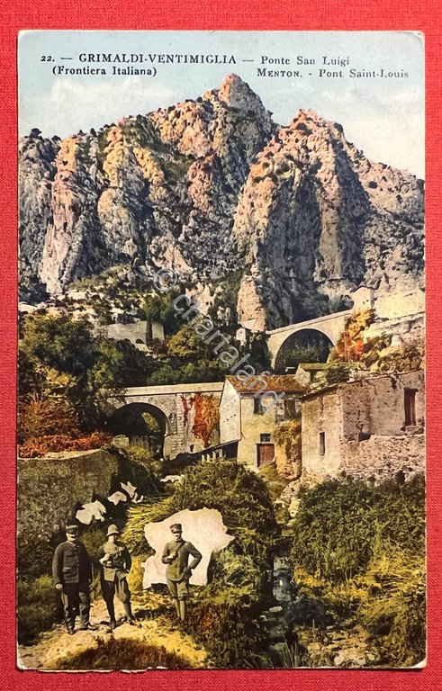 Cartolina - Grimaldi Ventimiglia ( Frontiera Italiana ) - Ponte …