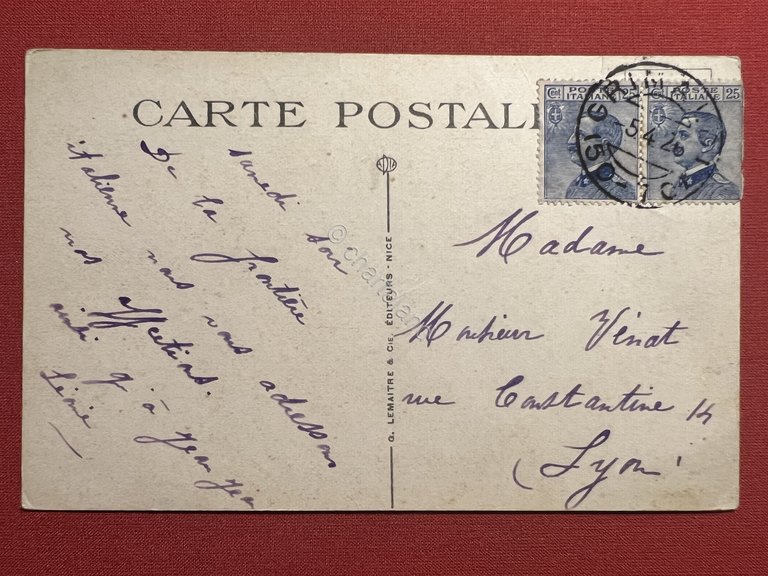 Cartolina - Grimaldi Ventimiglia ( Frontiera Italiana ) - Ponte …