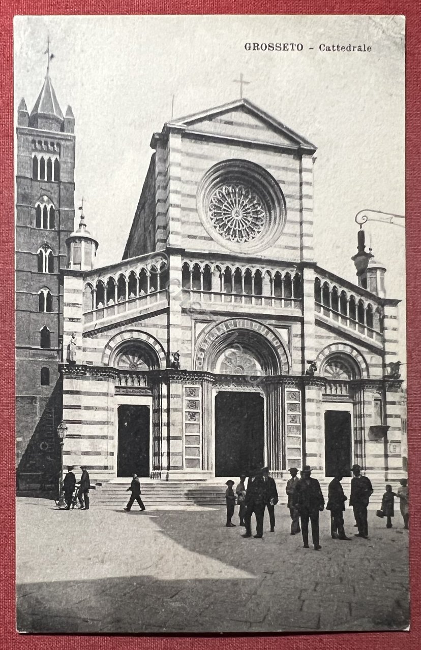 Cartolina - Grosseto - Cattedrale - 1930 ca.