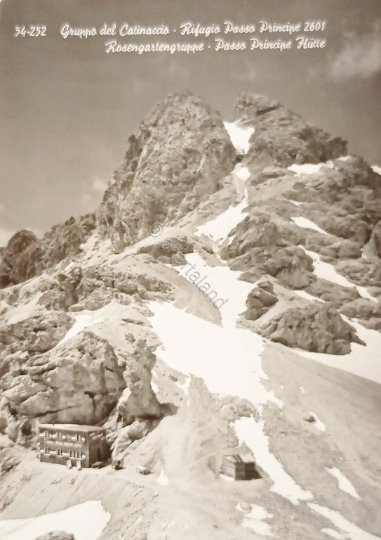 Cartolina - Gruppo del Catinaccio - Rifugio Passo Principe - …